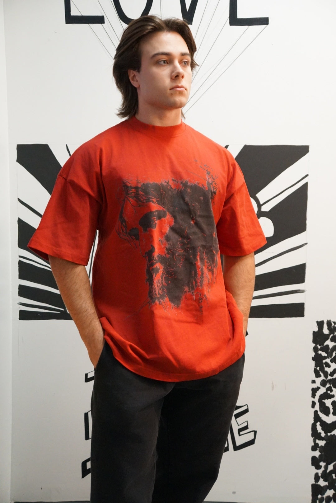 Oversized Jesus Face Tee