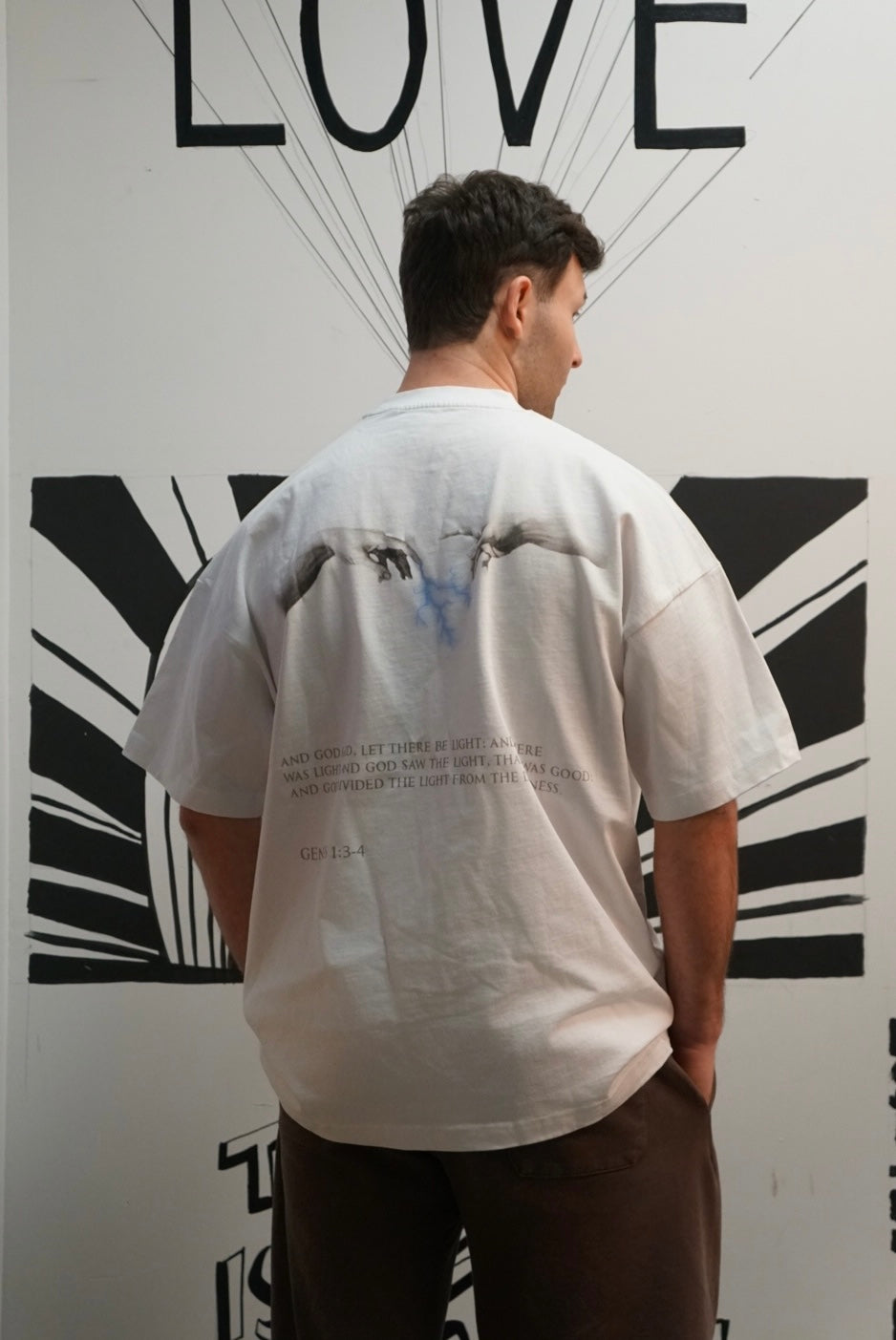 Oversized Creation of Adam Tee