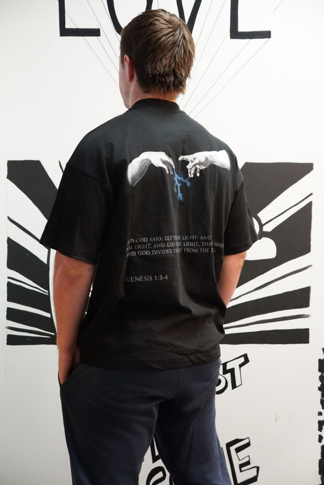 Oversized Creation of Adam Tee