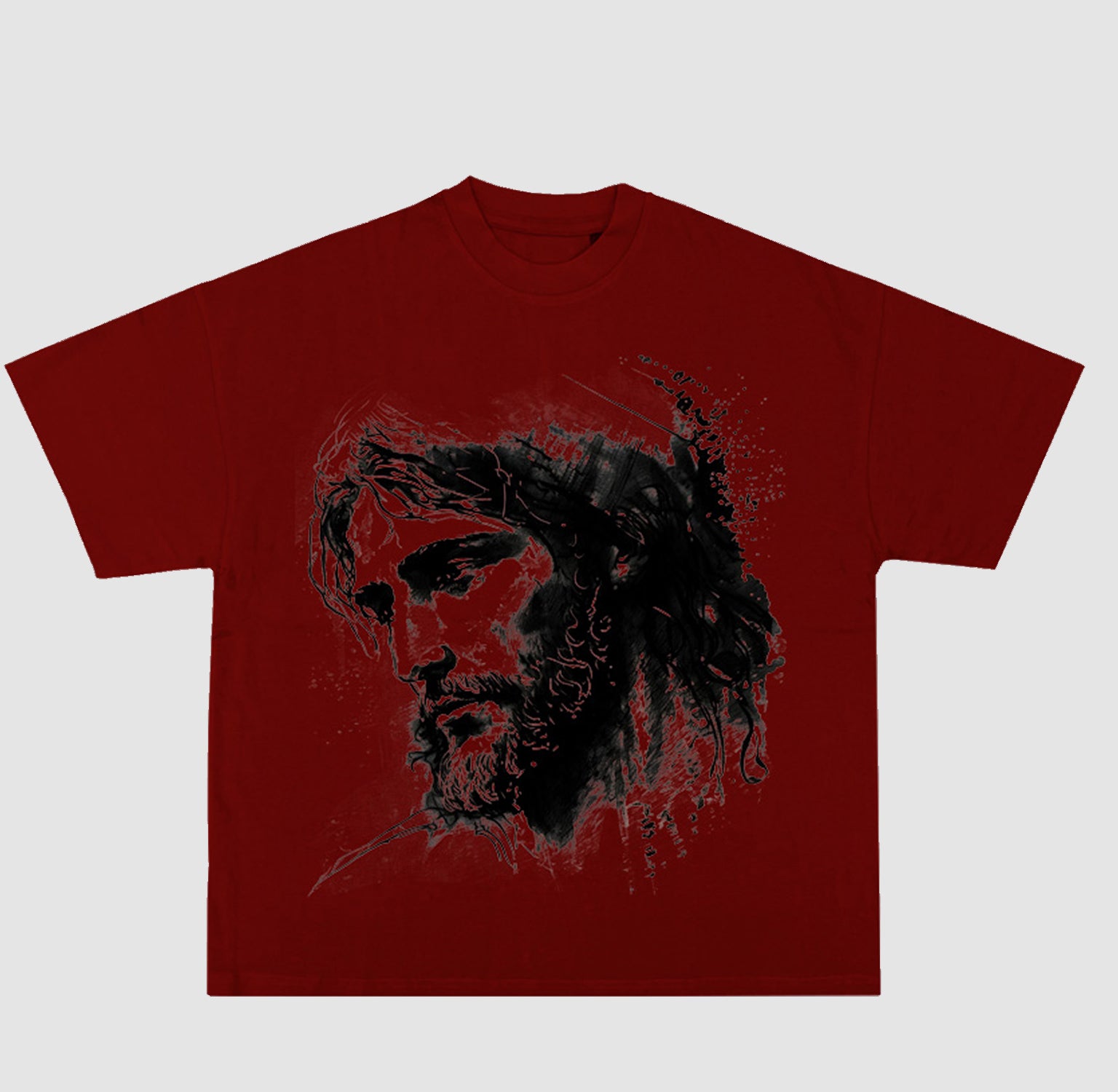 Oversized Jesus Face Tee