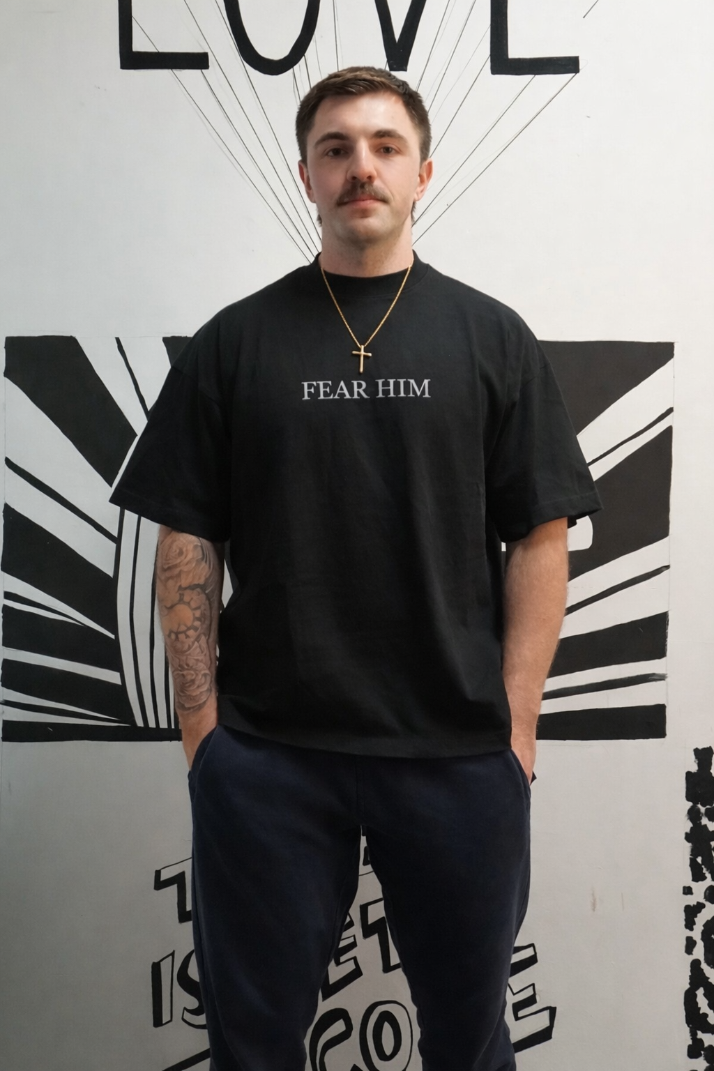 Oversized Creation of Adam Tee